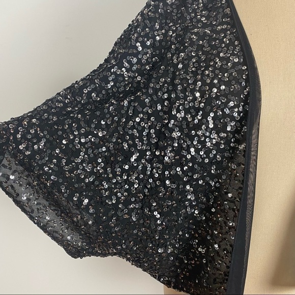 Halogen Black Sequined Light Jacket Petite M - Picture 2 of 5
